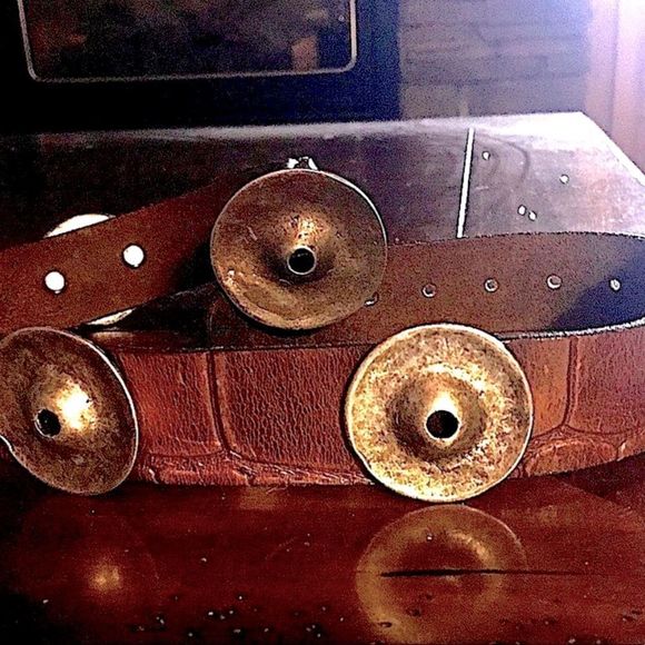 Vintage Navasota Leather Belt - Picture 3 of 5